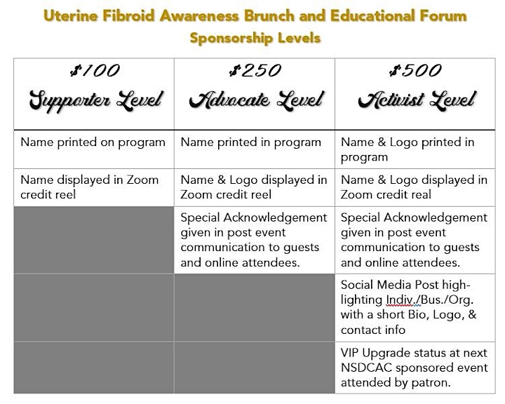 Uterine Fibroid Awareness Brunch & Educational Forum image