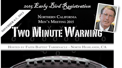 TWO MINUTE WARNING, Men’s Meeting 2015 primary image