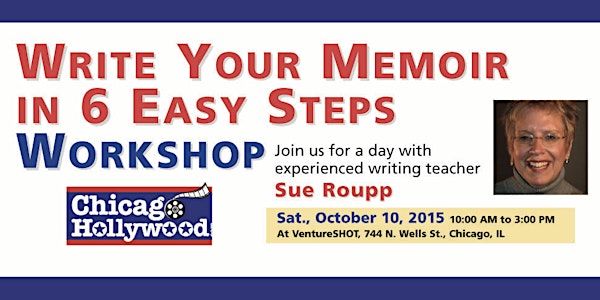 Write Your Memoir in  6 Easy Steps Workshop