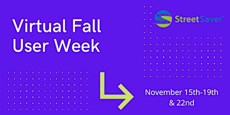 StreetSaver Virtual  Fall User Week 2021 primary image