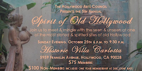 5th Annual Spirit of Old Hollywood Salon & Gala primary image