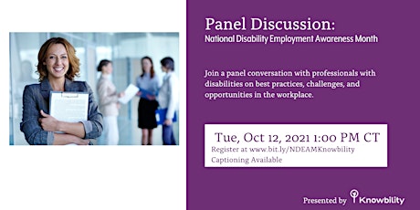 Panel Discussion: National Disability Employment Awareness Month primary image