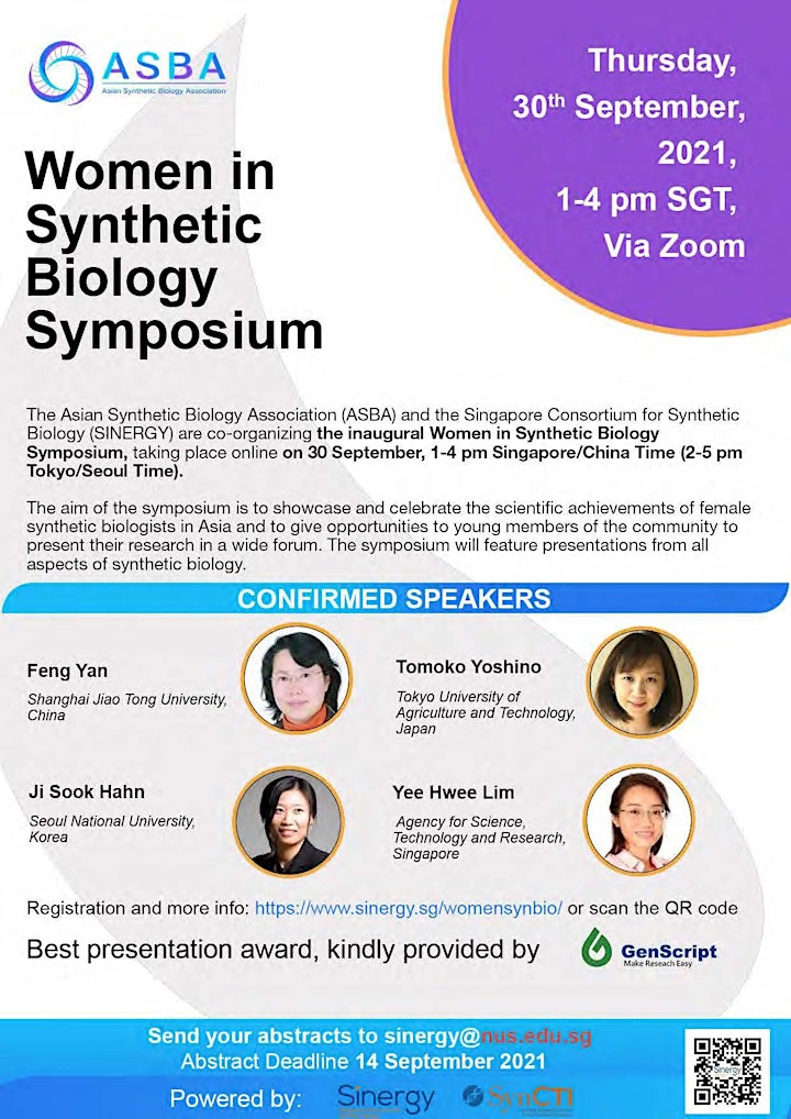 Inaugural  Women in  Synthetic Biology Symposium image