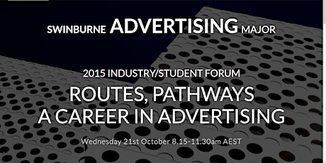 Advertising Major 2015 Industry/student Forum primary image