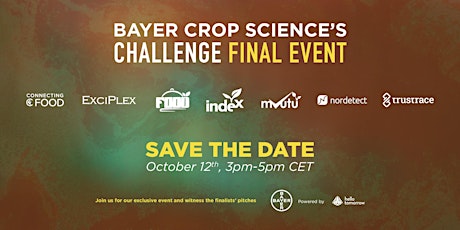 Image principale de Bayer Crop Science International Startup Call - Challenge Finals Event