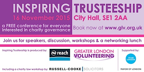 Inspiring Trusteeship - a free charity governance conference for London primary image