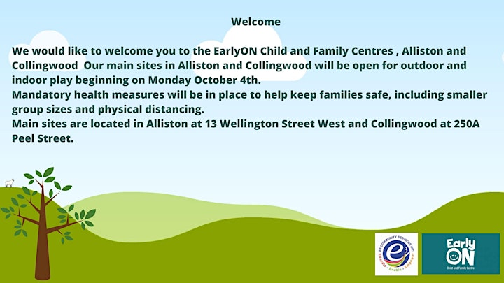 
		EarlyON Collingwood Stay, Play and Learn image
