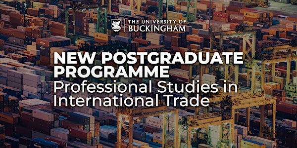 New postgraduate programme: Professional Studies in International Trade