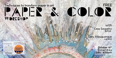 Imagem principal do evento PAPER & COLOR - Collage Techniques with Dea Segatto