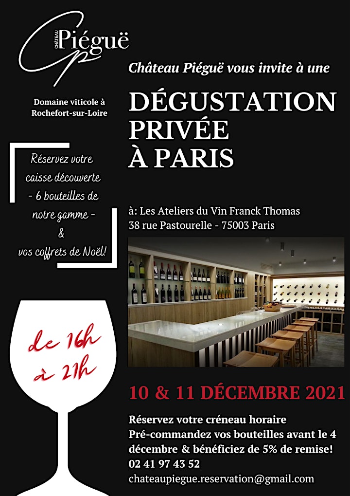 Image pour Dégustation privée de la nouvelle gamme de vins Château Piéguë 