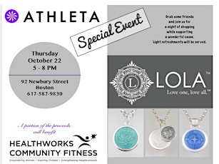 Shop for a Cause with Athleta and LOLA to Benefit Healthworks Community Fitness primary image