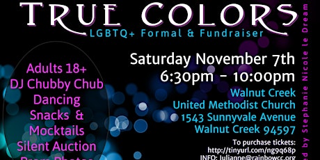 TRUE COLORS LGBTQ Formal Fundraiser! (Adults 18+) primary image