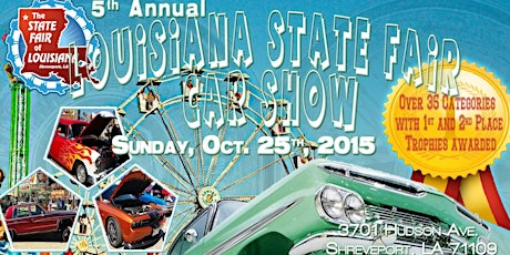 5th Annual Louisiana State Fair Car Show primary image