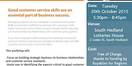 Customer Service B2B South Hedland primary image