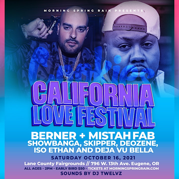 California Love Festival •Postponed Till November image