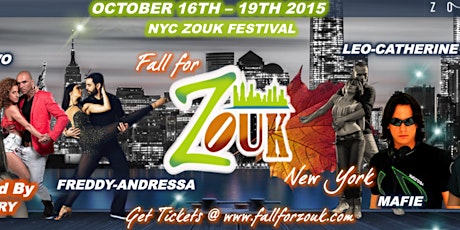 NYC FALL FOR ZOUK DAY AND EVENING PASSES ONLY primary image