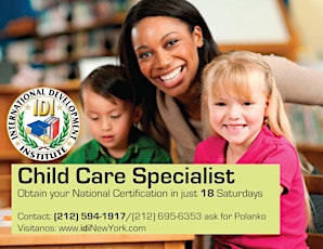 Curso Especialista en Cuidado de Niños (Child Care Specialist) primary image