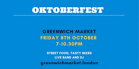 Greenwich Market - Oktoberfest, 8th October primary image