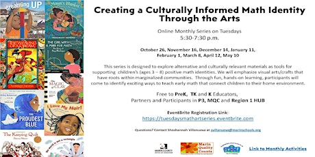 Creating a Culturally Informed Math Identity Through the Arts Series primary image