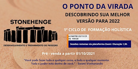 Imagem principal do evento O PONTO DA VIRADA - DESCOBRINDO SUA MELHOR VERSÃO PARA 2022