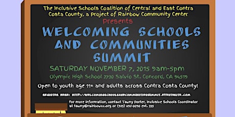 Welcoming Schools and Communities Summit primary image