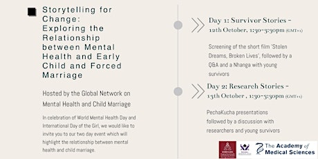 Exploring the Relationship between Mental Health and Child Marriage primary image