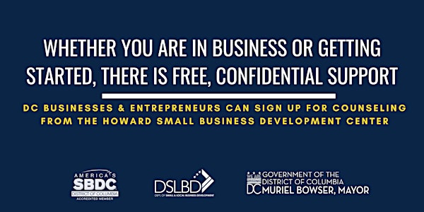 FREE Counseling for DC Businesses & Entrepreneurs