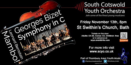 South Cotswold Youth Orchestra - Bizet Symphony Nov 13th primary image