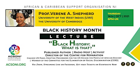Black History Month Lecture - "Black History: What is that?"