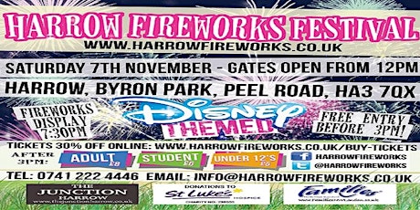 HARROW FIREWORKS FESTIVAL 2015 (DONNA) primary image