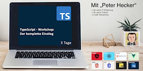 Hauptbild für TypeScript Workshop - 3 Tage Online-Training: Der komplette Einstieg