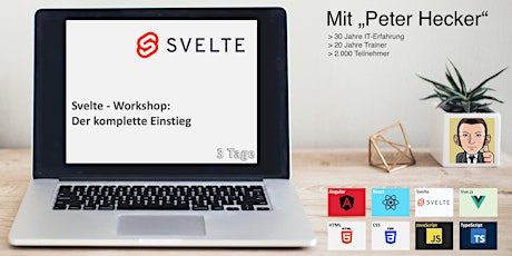Hauptbild für Svelte Workshop - 3 Tage Online-Training: Der komplette Einstieg
