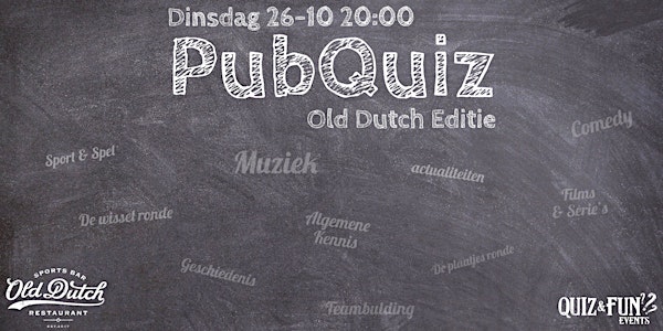 PubQuiz Old Dutch editie | Breda