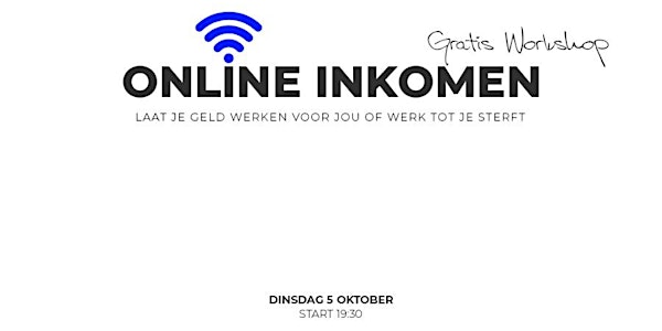 Online inkomen Workshop Brugge