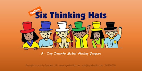 Six Thinking Hats - introducing design thinking for kids  (STEAM) primary image