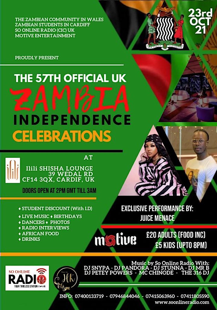 
		Zed Vibes - 57th Zambian Independence Celebration image

