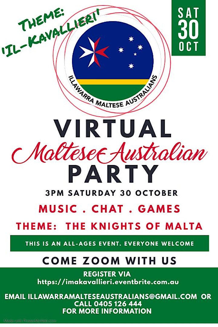 
		Illawarra Maltese Australians Virtual Party:  Il-Kavallieri image
