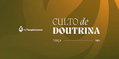 Imagem principal do evento CULTO DE DOUTRINA - 05/10/2021 - 19:00H
