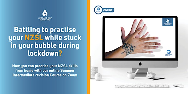 NZ Sign Language  Summer Intermediate Revision Course Online