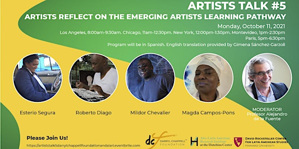 Artists Talk #5   Artists Reflect on the Emerging Artists Learning Pathway