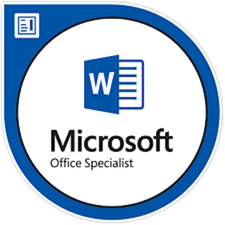 
		Microsoft Word 365 with MO Specialist Word certification and Sway image

