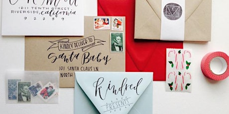 Holiday Envelope Addressing with Brush Lettering! primary image