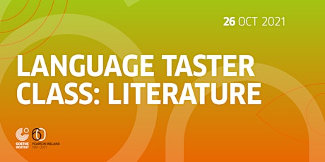 Language Taster Class: Literature primary image