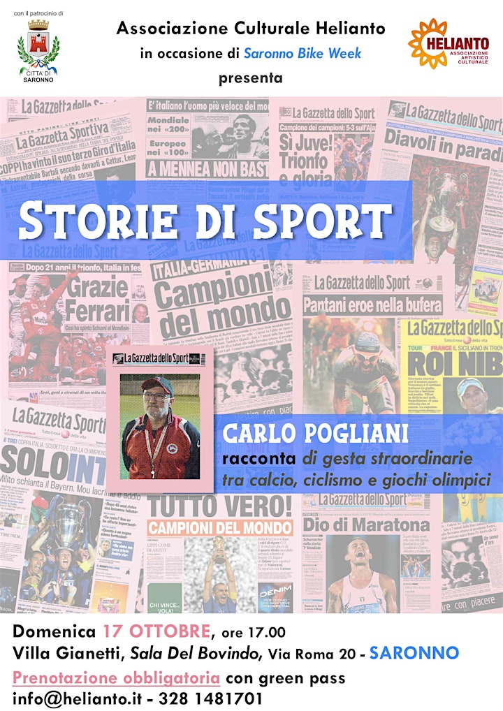 
		Immagine STORIE DI SPORT - Carlo Pogliani racconta di storie e gesta sportive uniche
