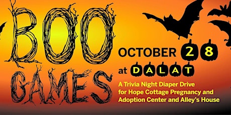 Hope Cottage's Boo Games: Halloween Trivia and Diaper Drive primary image