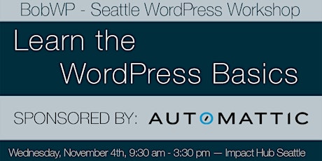 Learn the WordPress Basics Workshop primary image