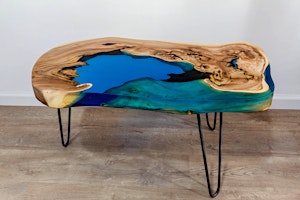 Epoxy Resin River Coffee Table Workshop primary image