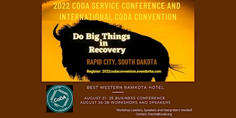 2022  CoDA Service Conference and International CoDA Convention tickets
