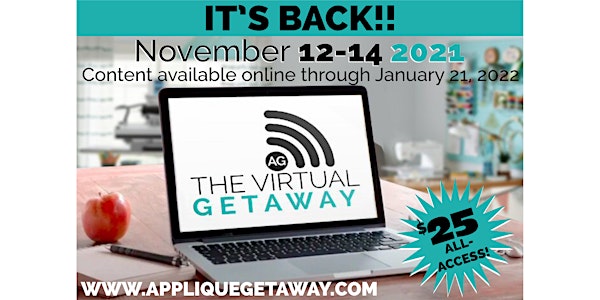 The 2021 Virtual Getaway Presented by The Applique Getaway