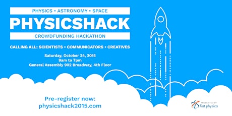 PhysicsHack 2015: Crowdfunding Hackathon for Physics/Astronomy/Space primary image